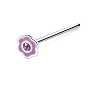Silver Curved Nose Stud NSKA-1369